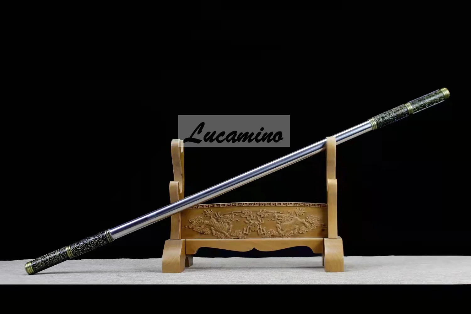 Kids Children Golden Cudgel Stainless Steel Monkey King Staffs SunWuKong Performance Sticks Journey to the West