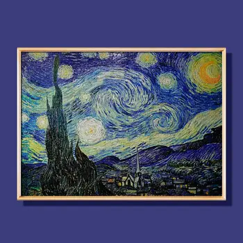 

100 Pcs/Pack Famous Painting Puzzle for Adults Relieve Stress Thicken Assemble Jigsaw Intellective Educational Toys