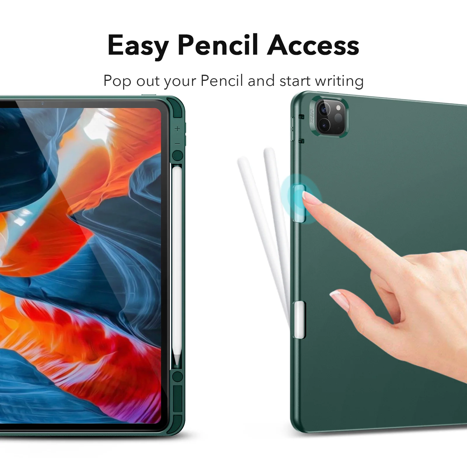 ESR for iPad Pro 11 Case 2021 Pencil Cases for iPad Air 5 4 iPad 9 8 7 Pro 12.9 Smart Cover for iPad Pro 2021 Pencil Case 2022