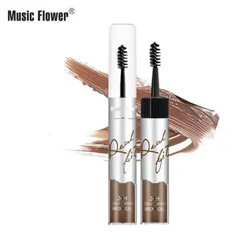 

Natural Long-lasting Music Flower Waterproof Non-marking Lazy Double Head Stereoscopic Stereotyped Eyebrow Cream Make up TSLM1