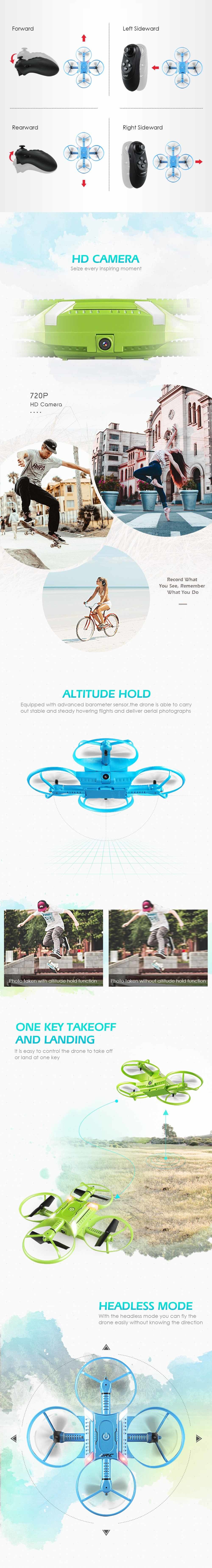 JJRC H60 Wi-Fi FPV с 720P Режим высокой фиксации камера приложение с траекториями красоты функция складной RC Квадрокоптер Мини вертолет