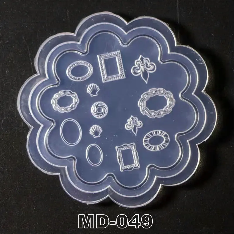 3D Carving Silicone Nail Mold Stamping Template Camellia/Shell/Bow Tie/Star Pattern DIY UV Gel Acrylic Crystal MD040-MD051