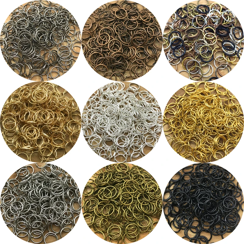 Metal Open Jump Rings Split Rings Connectors For Jewelry Making DIY Findings Supplies 4/6/8/10mm