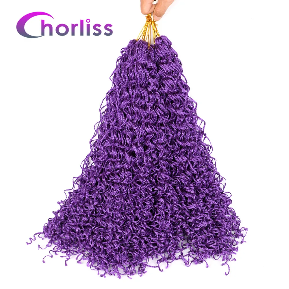 Purple Zizi косички, тонкие, микро, вязанные крючком косички, синтетические волосы для наращивания, Chorliss, серые, фиолетовые, розовые, светлые, коричневые, каштановые, вязанные волосы - Цвет: Purple