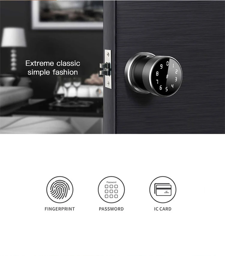Obawa Умный Замок с отпечатком пальца, управление Bluetooth, карта с паролем, биометрический дверной замок с отпечатком пальца, безопасный интеллектуальный электронный замок