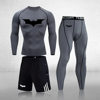 

Men Thermal Underwear Sets Warm Long Johns Autumn Winter Training Fitness Gym Running Tights Sports Suit Compression Underwear