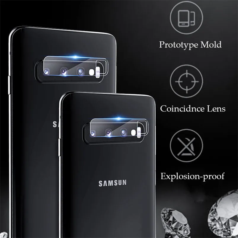 2 шт. Защитная пленка для задней панели телефона и объектива камеры из закаленного стекла для samsung Galaxy S8 S9 S10 Plus S10E Lite Note 8 Note 9
