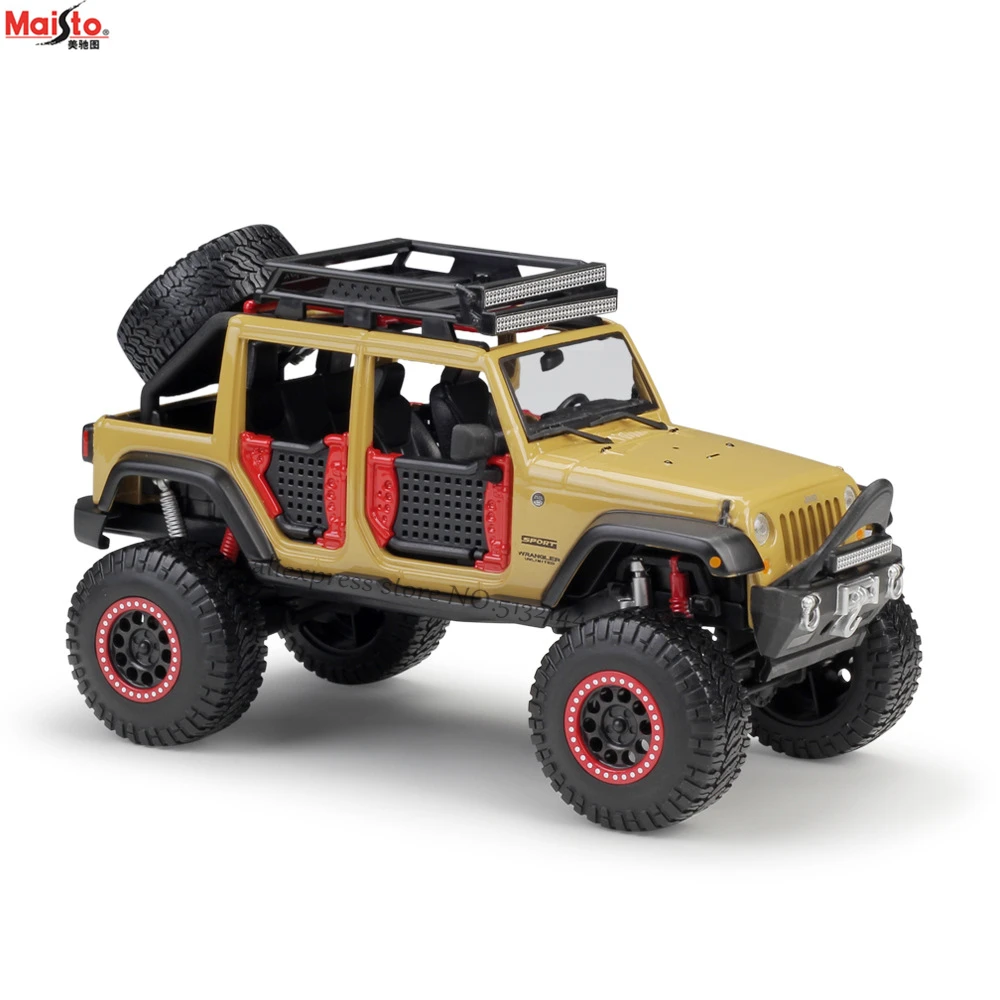 Maisto 1:24 Ford Jeep Wrangler модифицированная модель автомобиля из сплава украшение Коллекция игрушек инструменты подарок