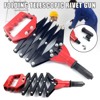 

Heavy Duty Lazy Tongue Tong Hand Riviter Folding Extending Rivet Tool Machine CLH@8