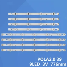 LED תאורה אחורית רצועת 9 מנורת עבור LG 39 "טלוויזיה 39LN5100 INN0TEK POLA2.0 39 39LN5300 39LA620S פולה 2.0 39LN5400 HC390DUN VCFP1 39LN540B