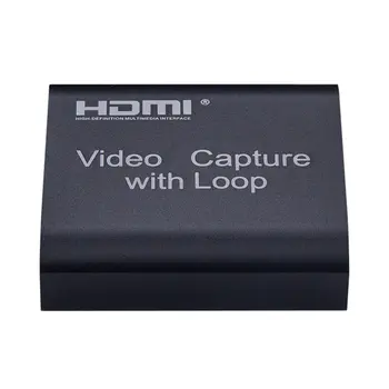 

HDMI Video Capture Card Video Recorder Black USB 2.0 1080P Game Real-time Capture HDTV Streaming Media