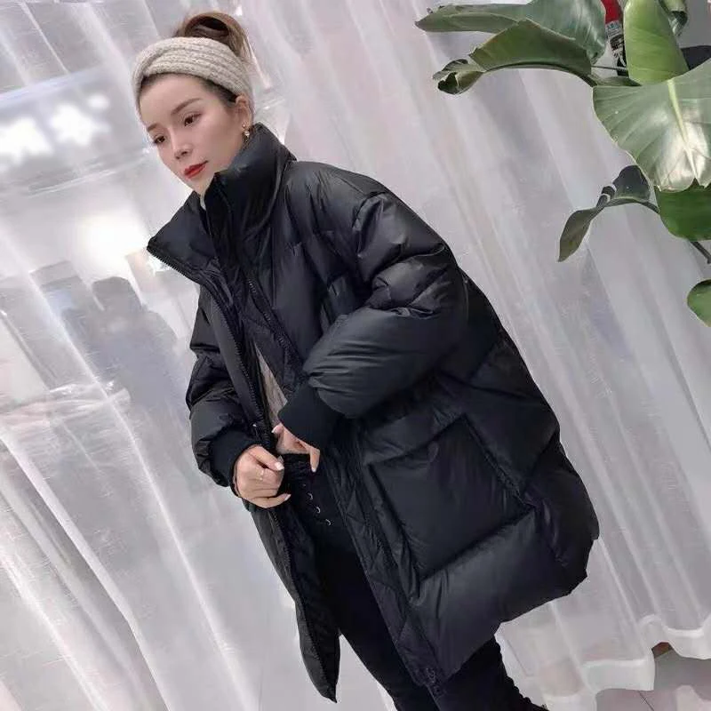 Oversized Shiny Metal Thick Women Down Coat Stand