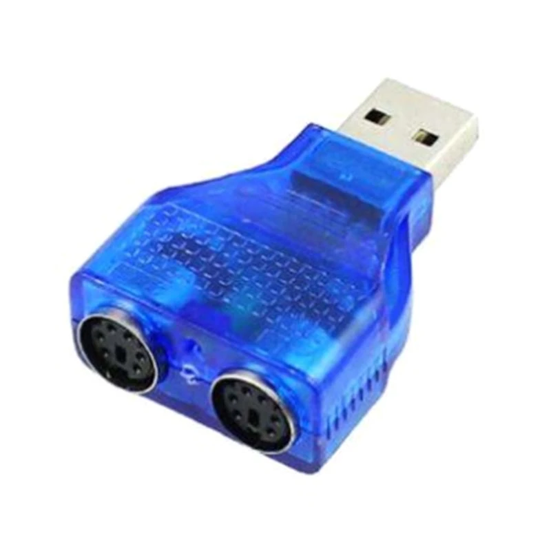 

Slim USB 2.0 To PS 2 Adapter Dongle To Use Your PS/2 Keyboard/ Mouse On A Usb Port Computer Accessories