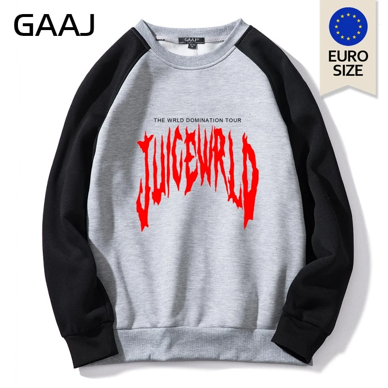 Raglan Gray Rapper Juice Wrld хип-хоп мужской спортивный пуловер в стиле Харадзюку, Евро-американский размер, флисовый свитер размера плюс, уличная одежда, мужские толстовки - Цвет: Raglan Gray