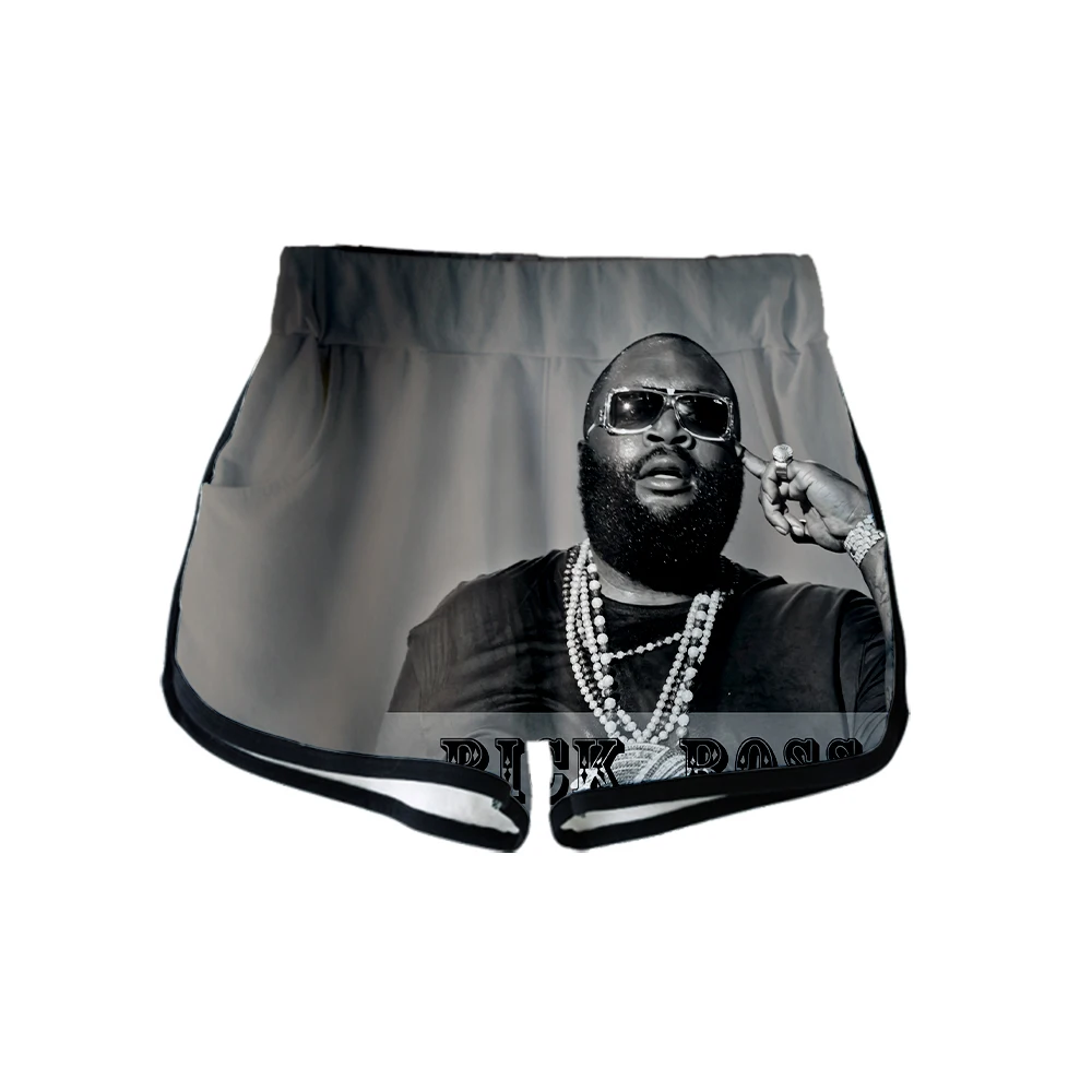 Rick Ross/спортивные шорты с принтом, сексуальные женские модные популярные повседневные Мягкие Шорты в стиле Харадзюку