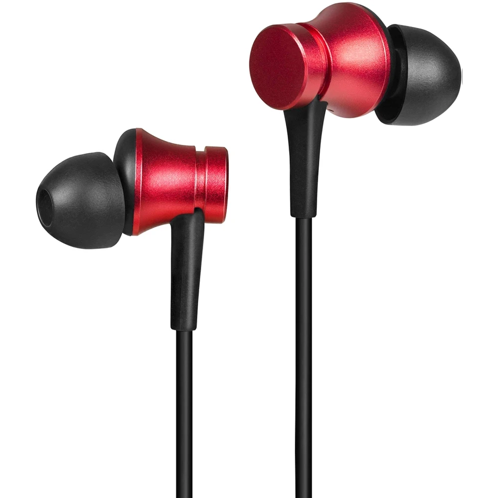 Гарнитура вкладыши Xiaomi Mi Earphones Basic 1.25м красный проводные