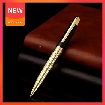 

Metal Rotating Ballpoint Pen Luxury Metal Business Stationery School Pen Writing Supply High Ball Quality Pen Signature Oil V3C1