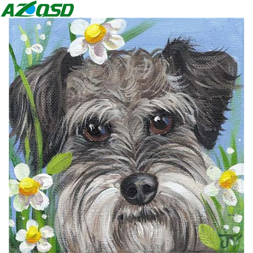 AZQSD Алмазная картина вышивка крестом 5D собаки DIY рукоделие полная площадь Алмазный картина стразами алмазная мозаика мультфильм подарок ручной работы