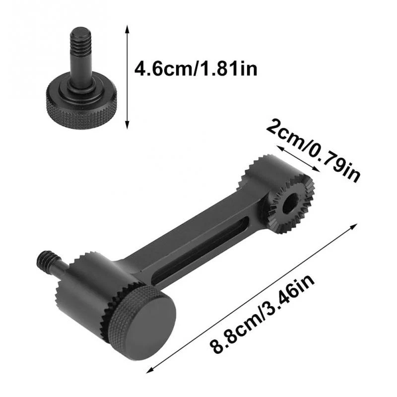 For DJI OSMO Pro Handheld Gimbal Modification Accessories Black Aluminium Alloy Universal Extension Arm