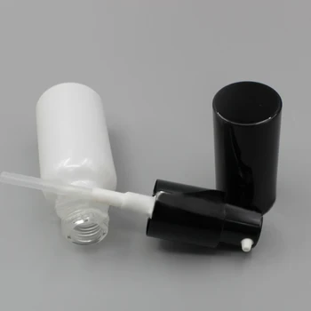

10ml Pearl White Lotion Pump Glass Bottle,Mini Oil Essential Bottle With Silver/Gold/Black Lotion Pump