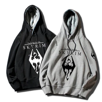 

2019 Game The Elder Scrolls Men Autumn Winter season Hoodies Sweatshirts Hooded Hoody Outerwear Casual Pullovers coat