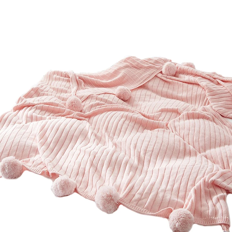 

Cotton Crochet Thread Blanket 150x200Cm for Babies Adults Twin Size Bed Knitted Throws Bed Runners