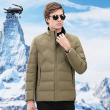 Мужская куртка-пуховик на белом утином пуху, зимнее толстое теплое пуховое пальто, одежда для мужчин, 9791, новинка
