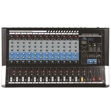 Mezclador de Audio profesional con Bluetooth, de 6 canales de DJ consola mezcladora, 8/ 12 canales, con DSP para conferencia, escenario, altavoz de matriz de línea