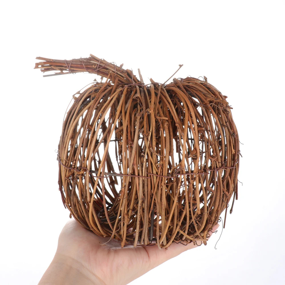 Retro Autumn Home Accents Harvest Festival Party Decorations Natural Dried Rattan Pumpkins Handmade Pumpkin Fall Decors Retro Autumn Home Accents Harvest Festival Party Decorations Natural Dried Rattan Pumpkins Handmade Pumpkin Fall Decors