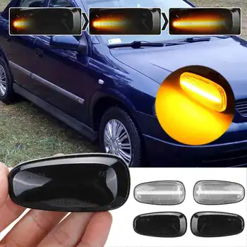 

Pair Dynamic LED Side Marker Lights 12V Flowing Turn Signal Light Side Repeater Lamp Panel Lamp Blinker for Opel for Zafira A