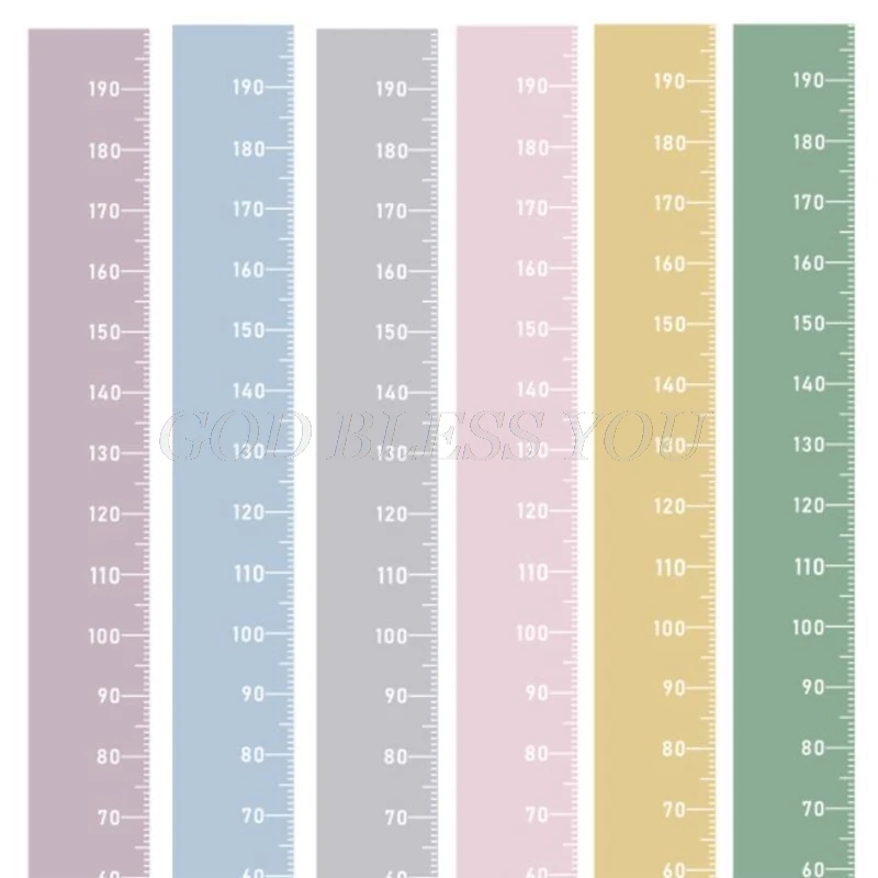 Children Height Measuring Chart Kids Height Growth Chart Ruler for Kids Removable Wall Wood Frame and Canvas Room Decoration-Measure Chart 79 x 7.9 In children height measuring chart
