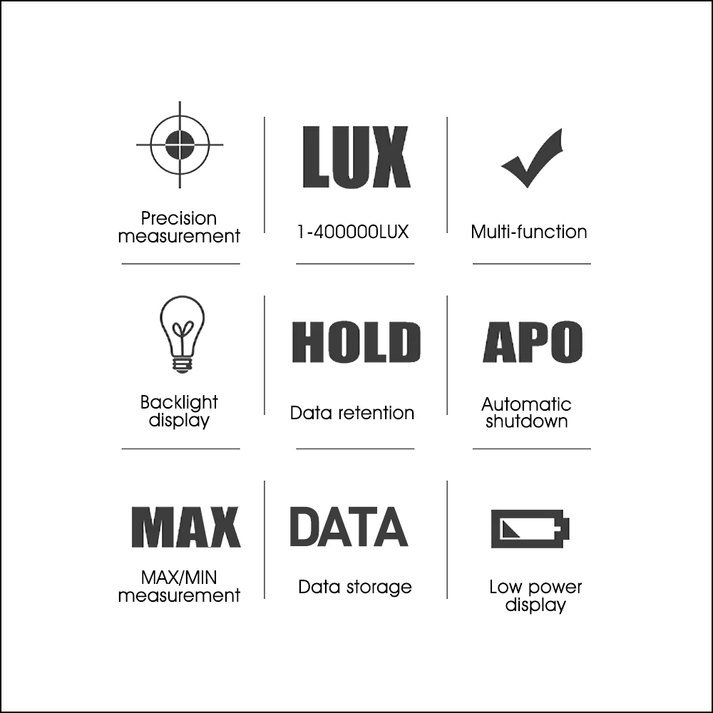 HoldPeak Lux, цифровой прибор для измерения уровня светильник метр профессиональный Люксметр метров 0-200000 Lux Luminometer фотометр ручной светильник метр