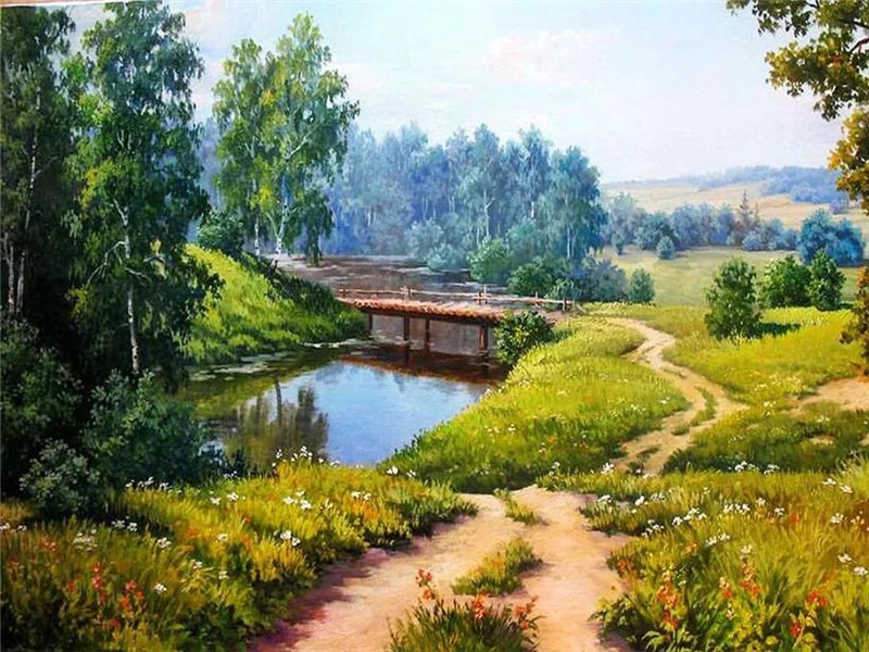 SZGD800 AZQSD сделай сам, 50x40 см, краски по номерам для пейзажей, украшения дома, масляные краски по номерам, полный набор для взрослых - Цвет: SZGD800