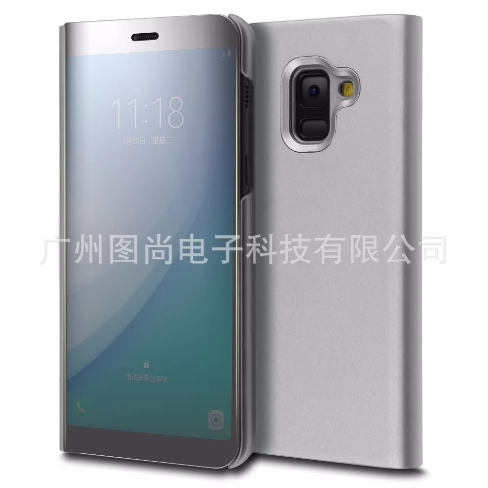 Противоударный couro чехол для телефона для samsung A8 чехол 360 Флип кожаный для samsung A8 plus задняя крышка Coque Capa защита