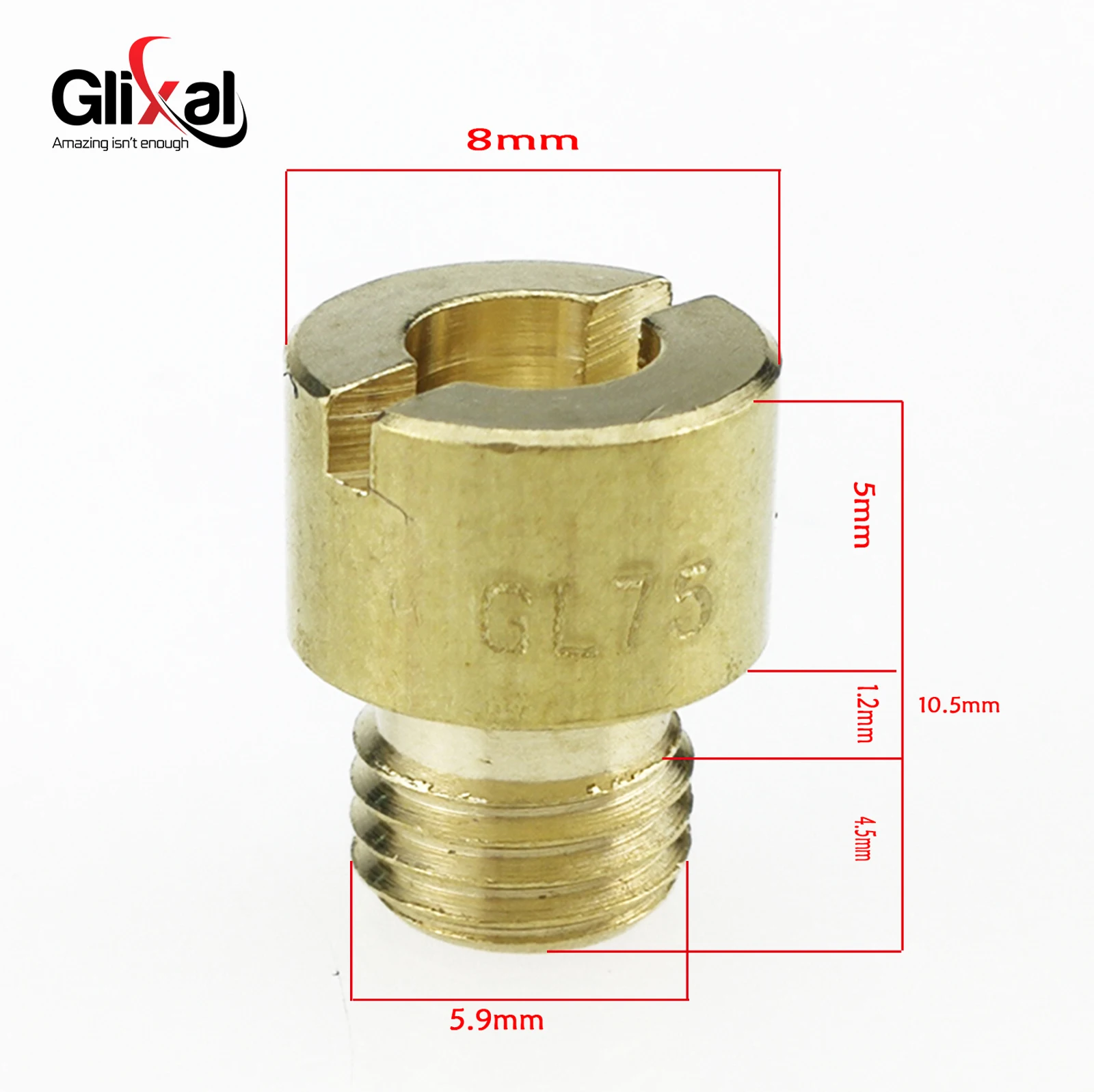 Motorcycle Carburetor Glixal Jog 50cc 72cc 90 1PE40QMB Scooter Mikuni VM11/22 Main Jet #70#75#80#85#90#95#100#105#110#115 10 pcs set