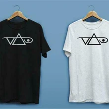 Новинка логотип Steve Vai рок гитарист значок белый черный Мужская