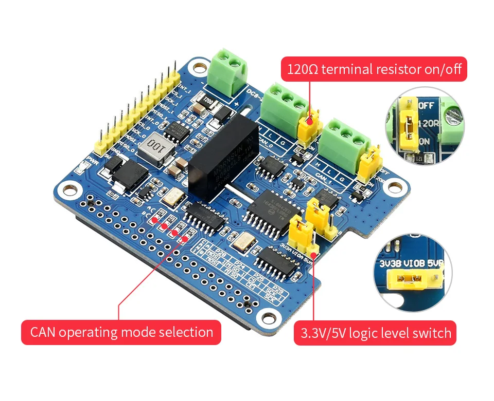 chapéu multi proteções para raspberry pi