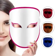Светодиодный фотонный светильник, маска для лечения акне, маска для красоты шеи, светодиодный маска для удаления омоложения кожи, отбеливающая, Подтягивающая кожу, уход за кожей