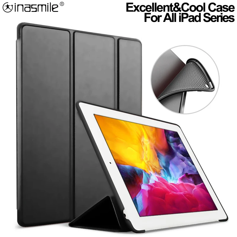 PU Case cover for iPad Air 3 pro 10.5 4 10.9 1 2 9.7 Multi-Fold case for iPad mini 1