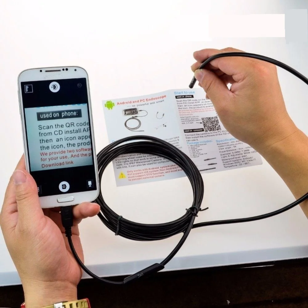 3 в 1 Тип usb-C эндоскоп Камера инспекциионный бороскоп 5,5/iPhone 7 Plus/8 мм объективом 8 светодиодный HD 1200P полужесткие кабель-браслет для телефонов на базе Android и ПК