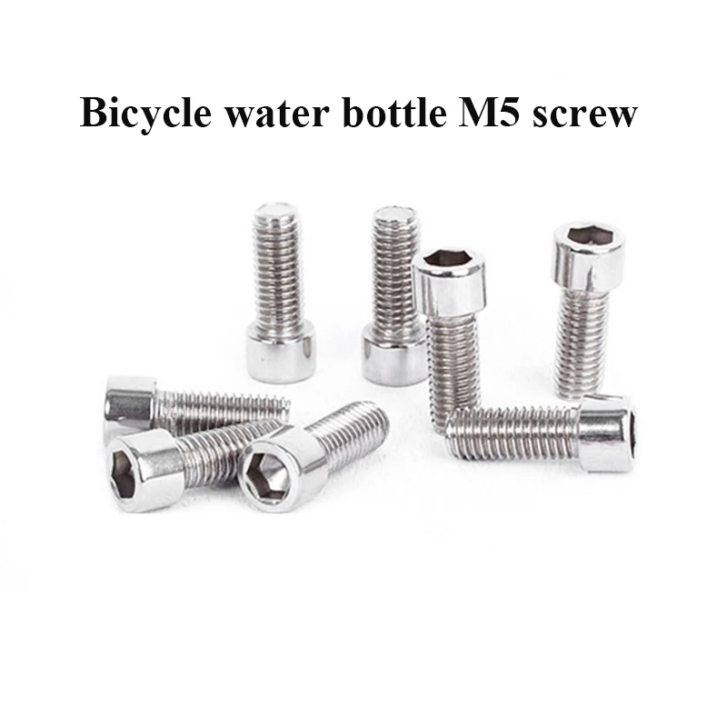 Bicycle Cycle Water Bottle Cage Bolt 12mm Holder Screws Hex headed Black set