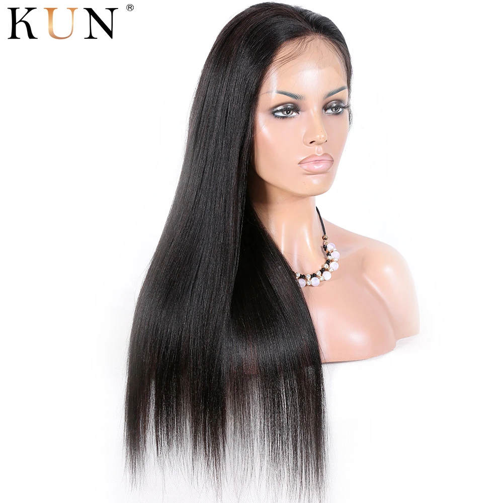 Straight Lace Part Front Wig Silk Base Lace Part Wig 150% Brazilian Glueless Human Hair Wigs Remy Front Lace Wig Pre Plucked