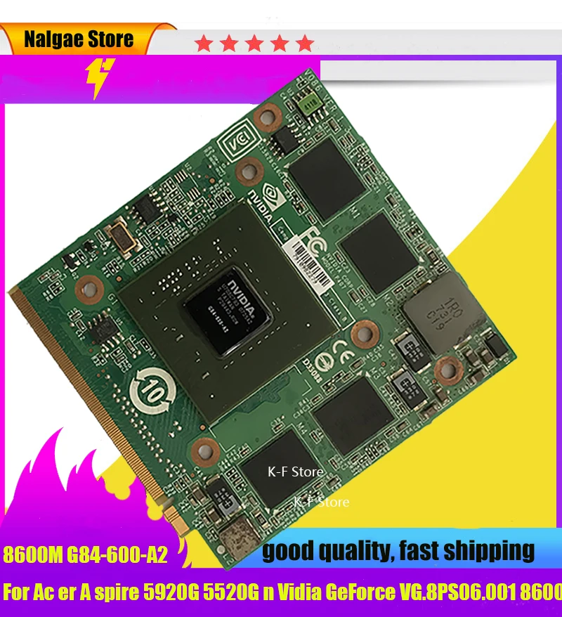 Placa de Vídeo Gráfica para Acer 8400 8600m gt 8600mgt Mxm ii Ddr2 512mb G84600-a2 5920g 5520g 7720g 4720g 7250g 6920g 8920g 9920g - Imagem 3