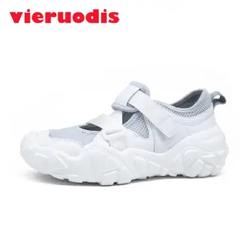 

Times New Roman Luxury Shoes Women Brand Design Platform White Summer Breathable Mesh Sneakers Women Fashion Hollow Casual Shoes