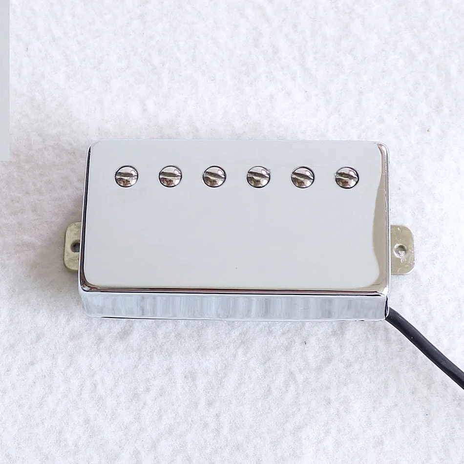 Гитарный пикап PAF style chrome Alnico 2 lp с никелевой серебряной пластиной электрогитара