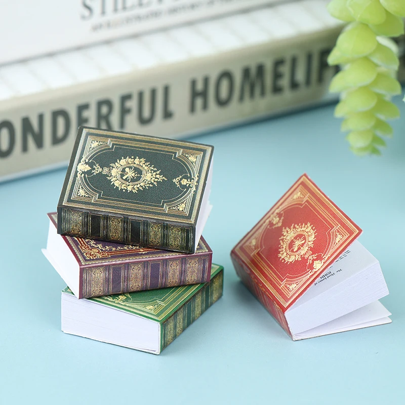 1:12 Dollhouse Miniature Book Classic Flip Book Model Scene Decor Accessories Kids Birthday Gifts plush doll accessories doll accessories dollhouse violin crafts dollhouse christmas lights