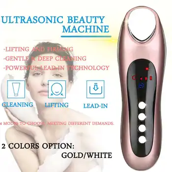 

Electric Anti-aging Machine High Frequency Ultrasonic Facial Beauty Device Ionic Face Cleanser Wrinkle Removal Skin Lift Massage