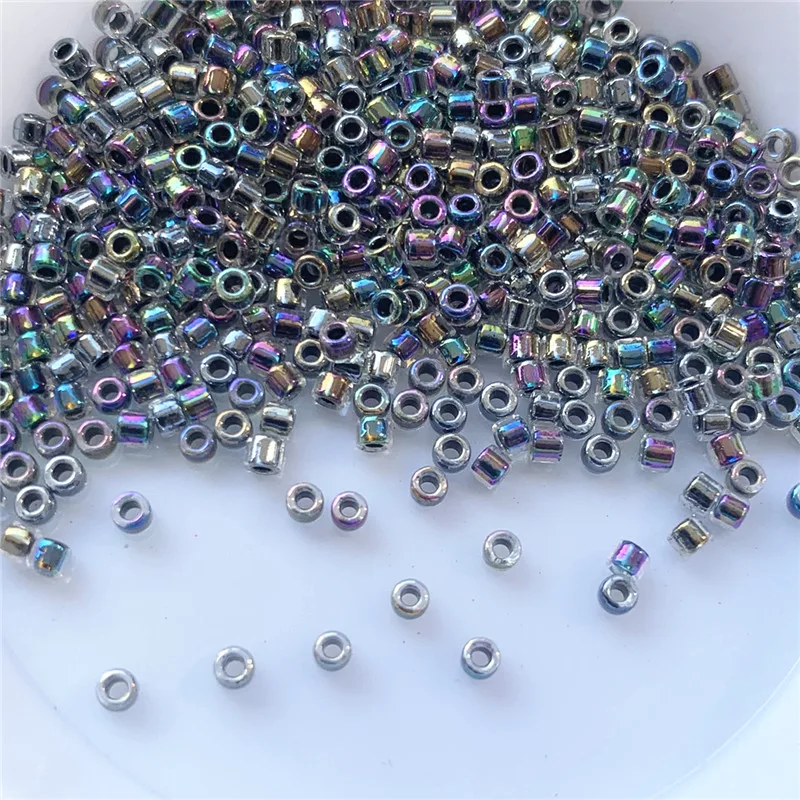 Glass Beads 2mm Delica Illusory Colors Silver Lined Crystal Miyuki Beads For DIY Jewelry Making Earrings Bracelet Craft