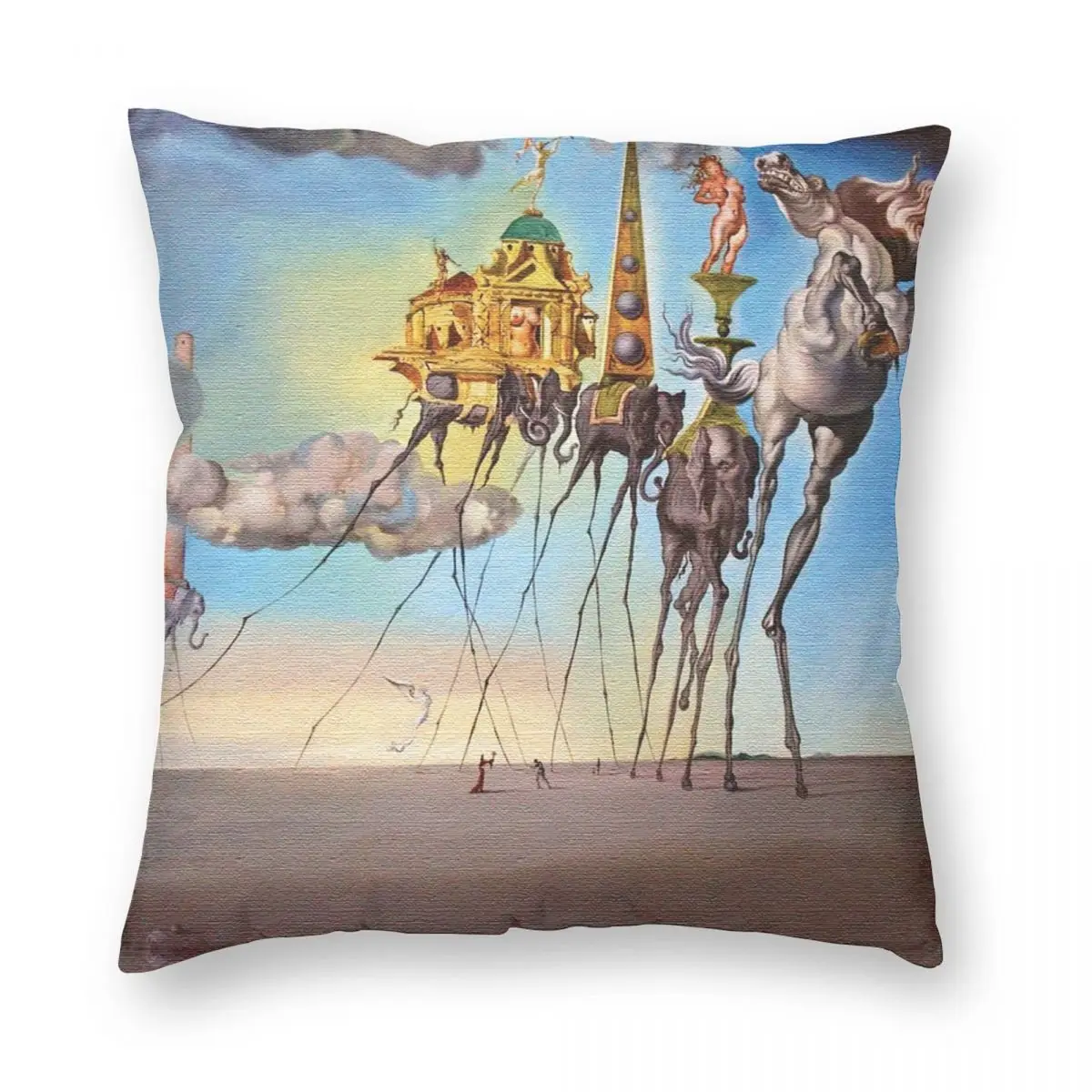 

The Temptation Of St. Anthony Square Pillowcase Polyester Linen Velvet Pattern Zip Decorative Pillow Case Car Cushion Case