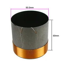 50,5 мм Голос басом катушки НЧ-динамик запчасти для ремонта динамика 8ohm черный Алюминий круглый, с медной проволокой, комплект из 2 предметов